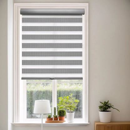 A203 Forest No Drill Light Filtering Zebra Shades