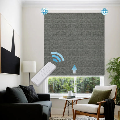 A128 Motorized Premium Blackout Roller Shades