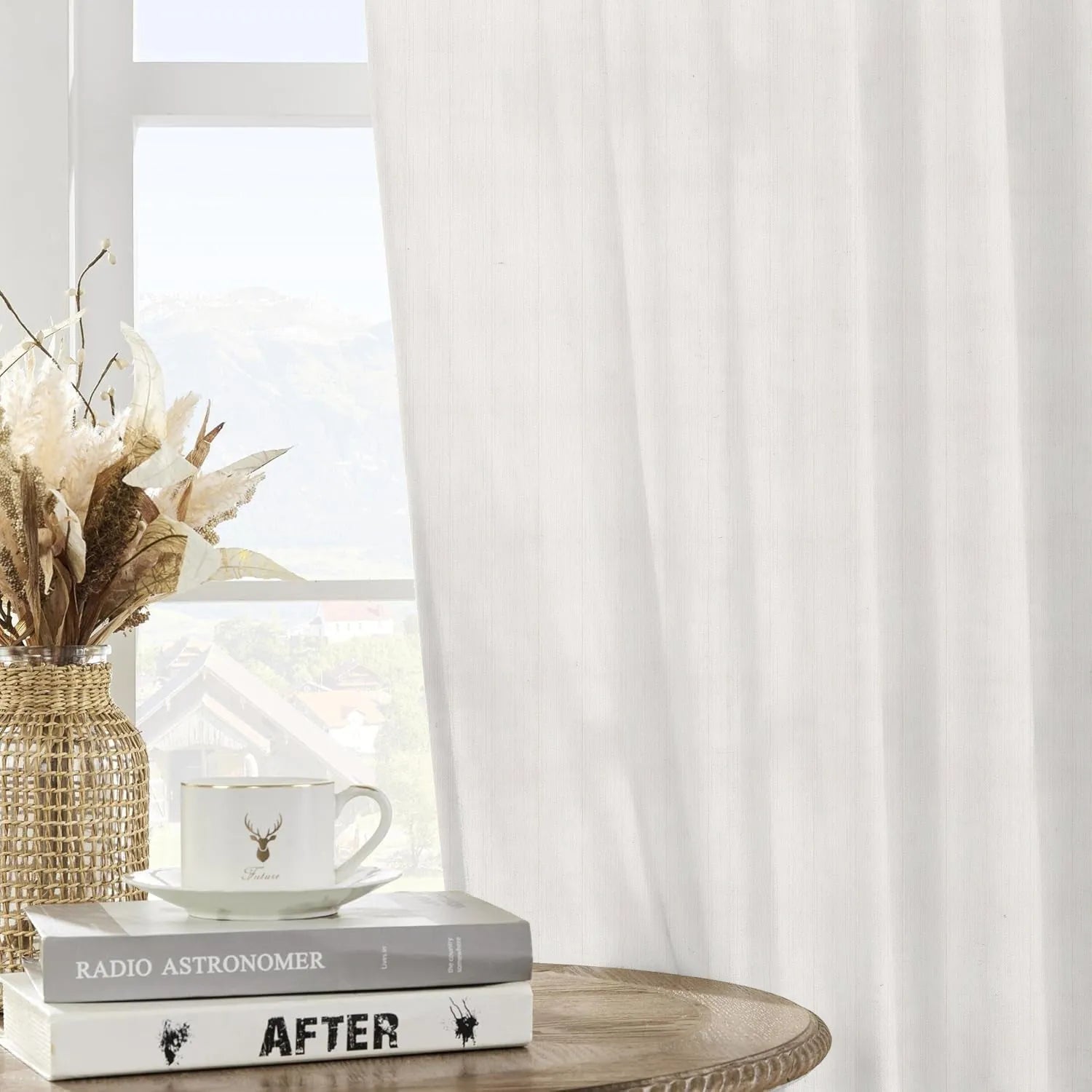 White Vertical Striped