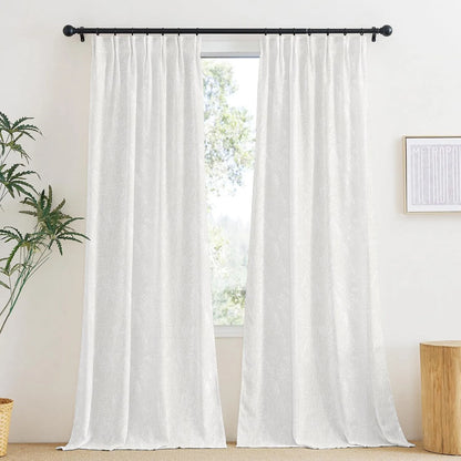 White Palm Leaf Pattern