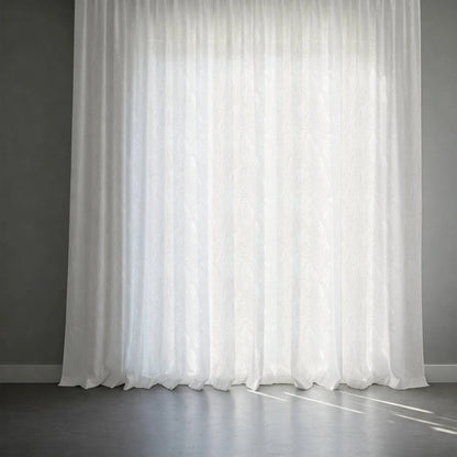 White Palm Leaf Pattern