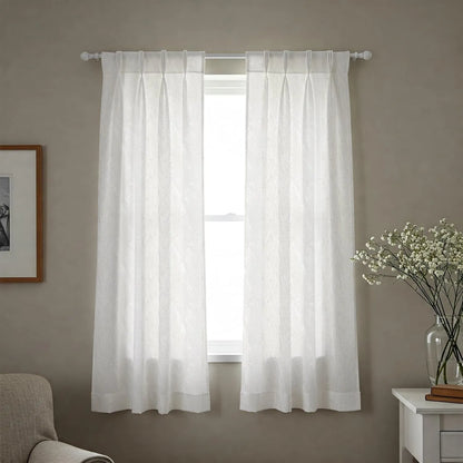 White Palm Leaf Pattern