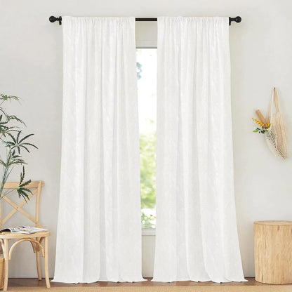 White Palm Leaf Pattern