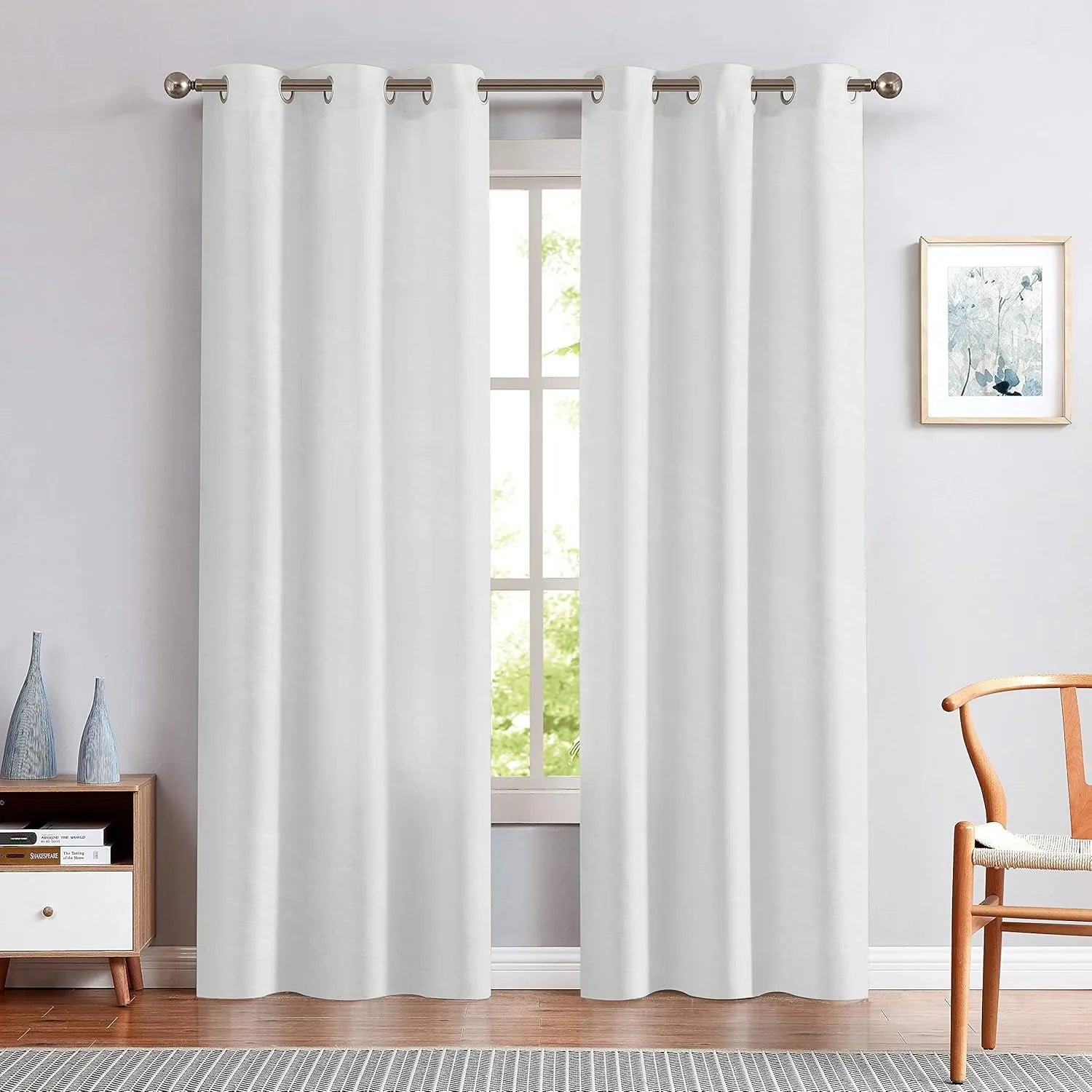 White Lakeside View Pattern