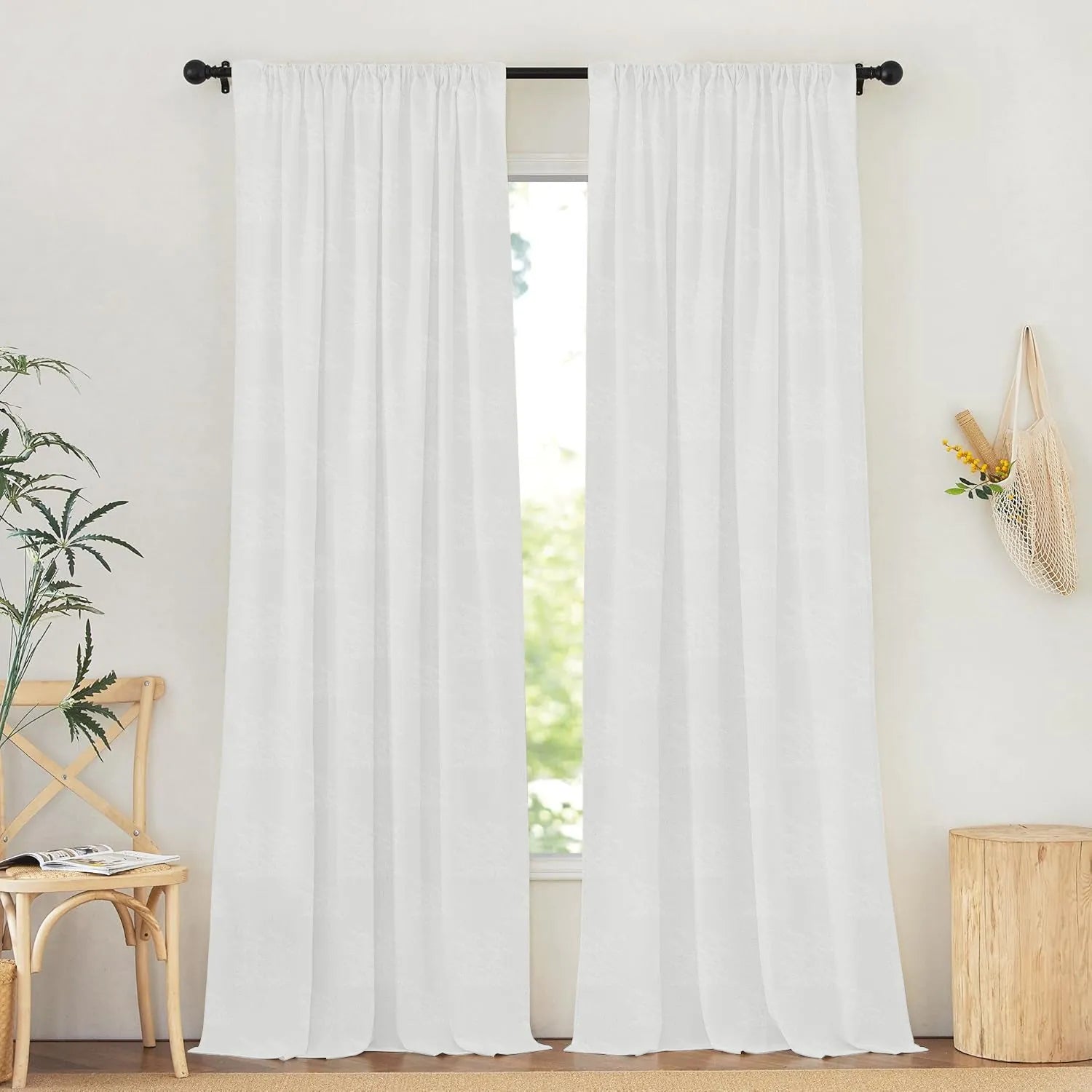 White Lakeside View Pattern