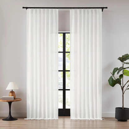 White Vertical Striped