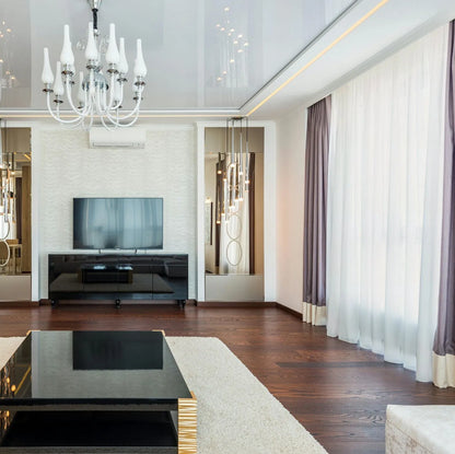 White Vertical Striped