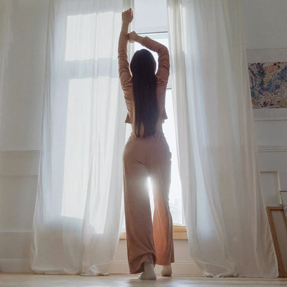 White Vertical Striped