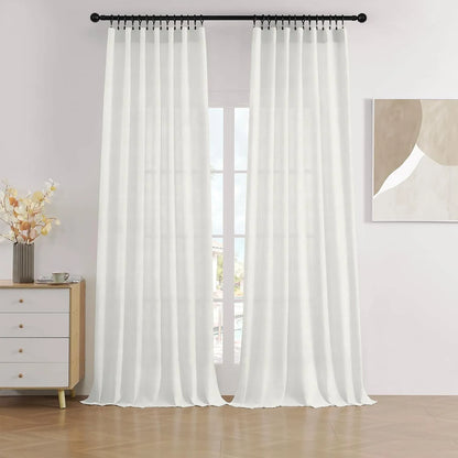 Off White Twill Striped