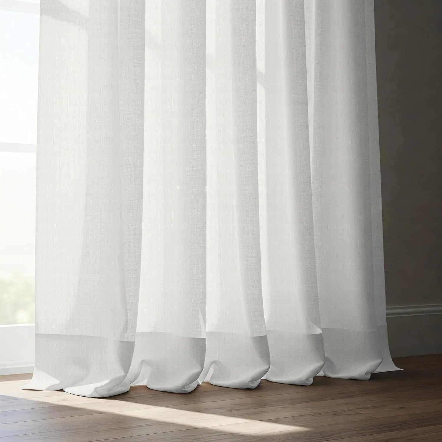 Off White Twill Striped