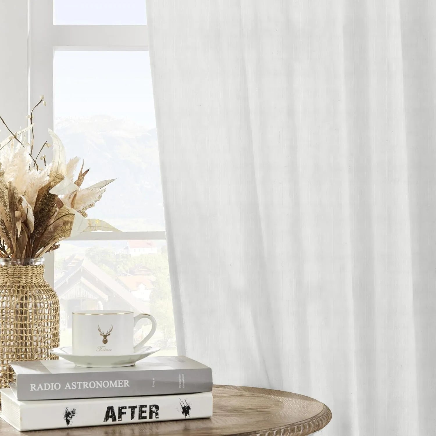 White Vertical Striped