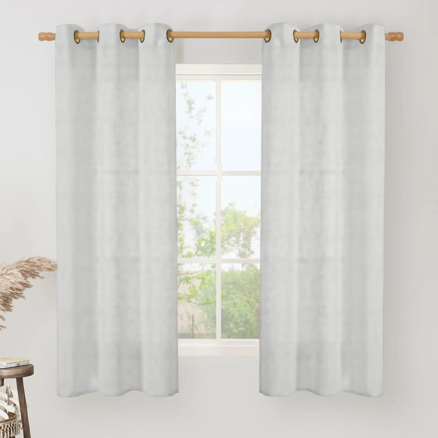 White Vertical Striped