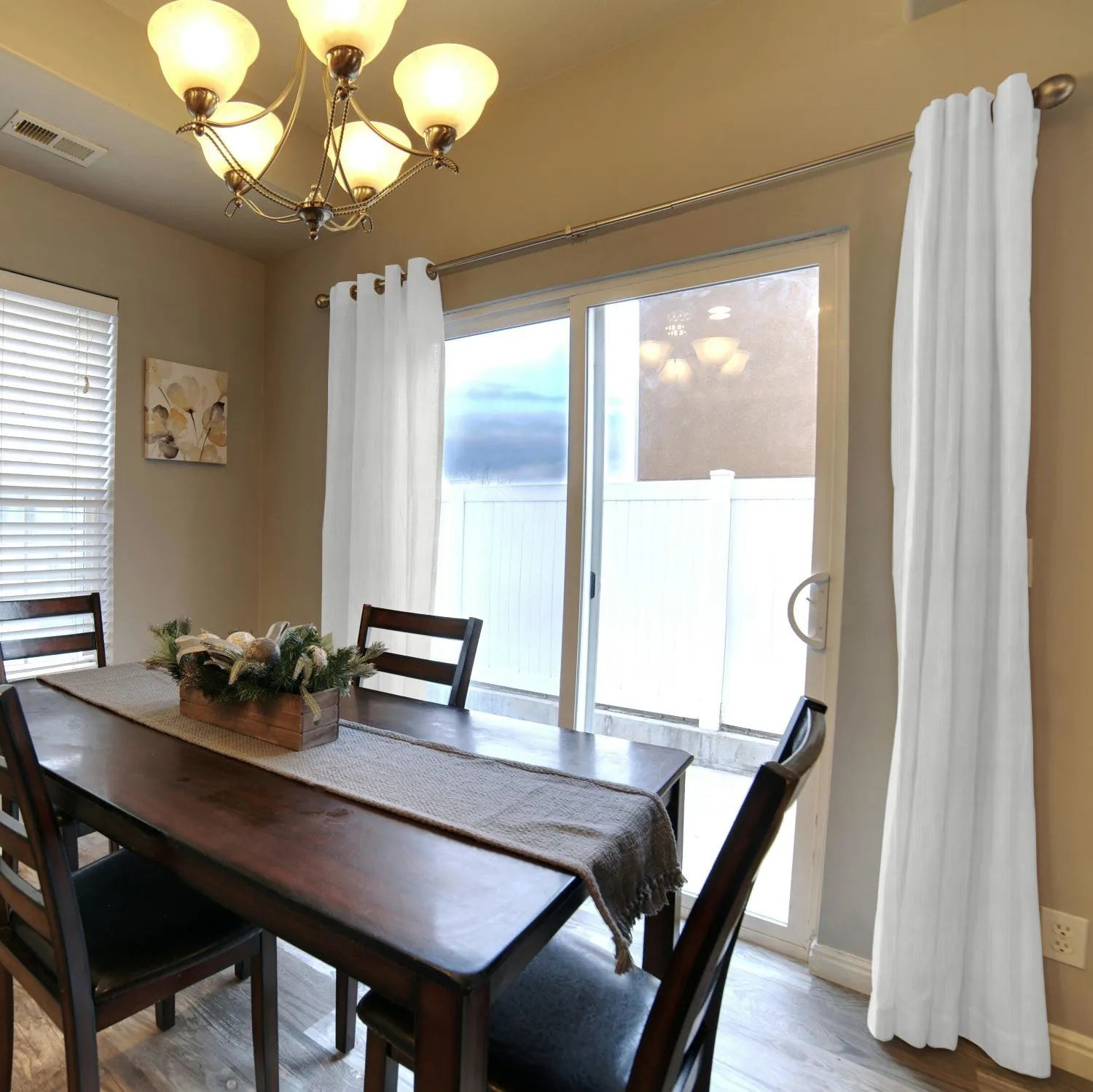 White Vertical Striped