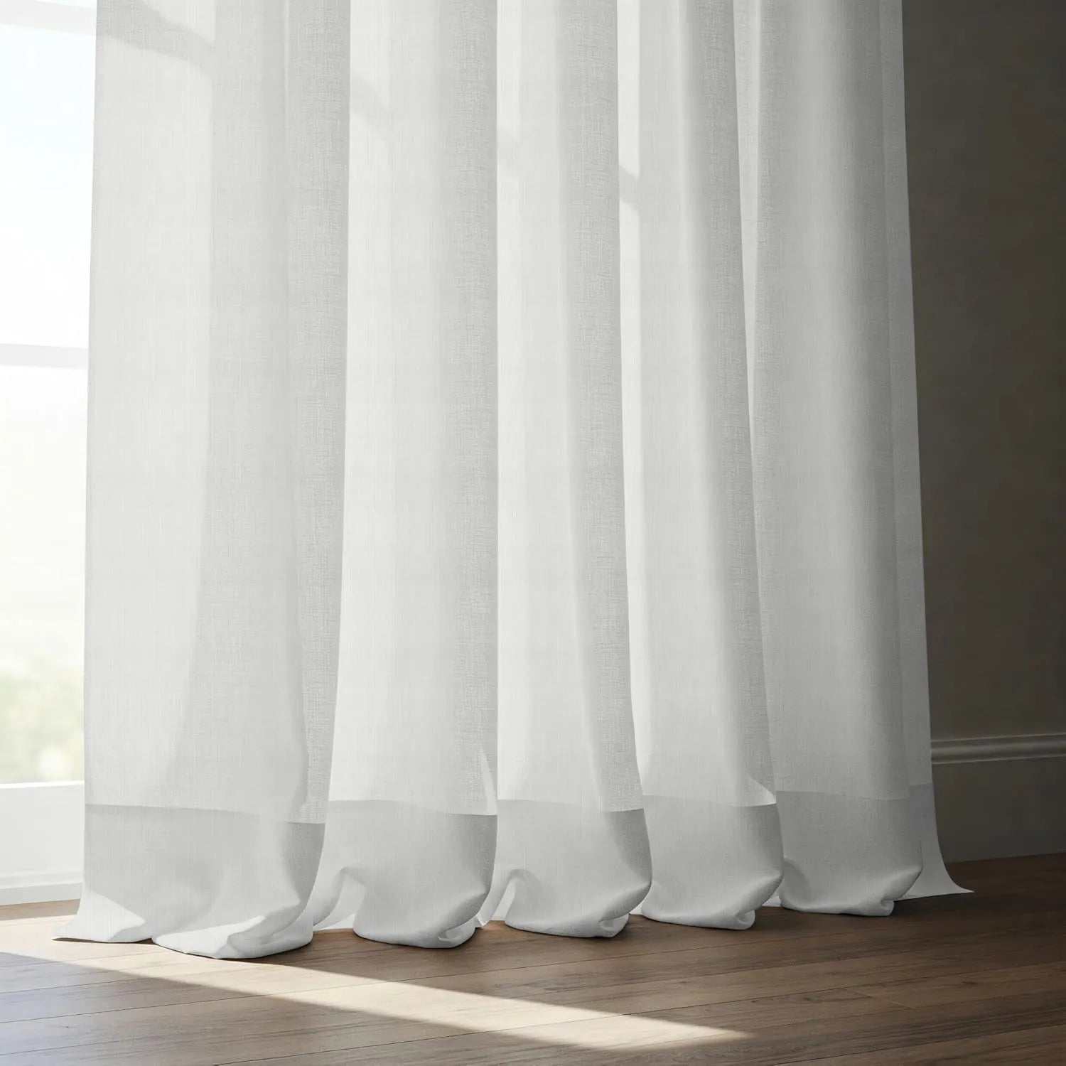 White Vertical Striped