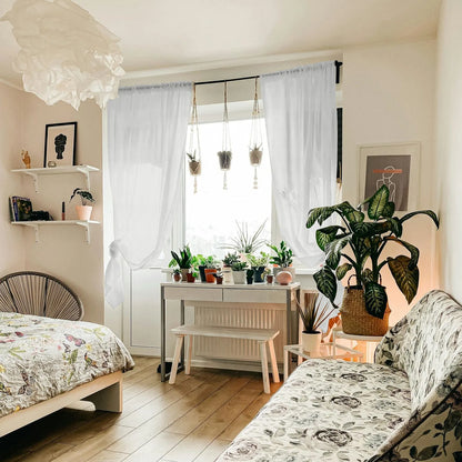 White Vertical Striped