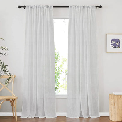 White Vertical Striped