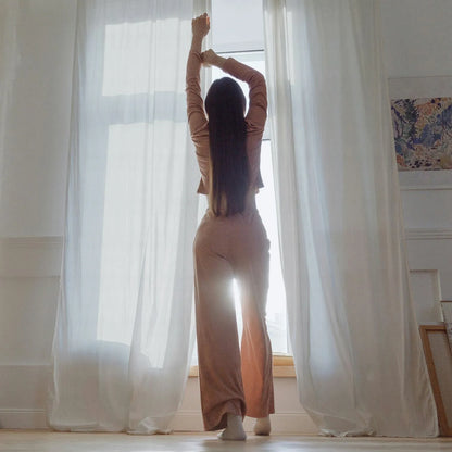 White Vertical Striped