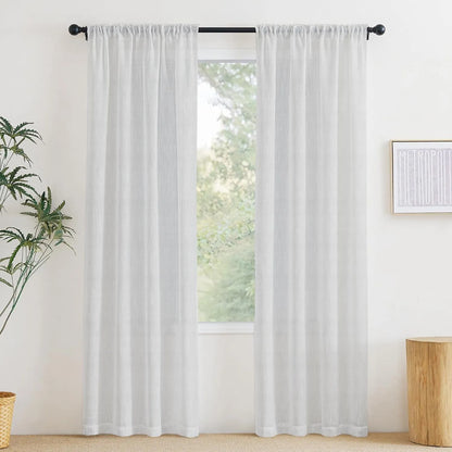 White Vertical Striped