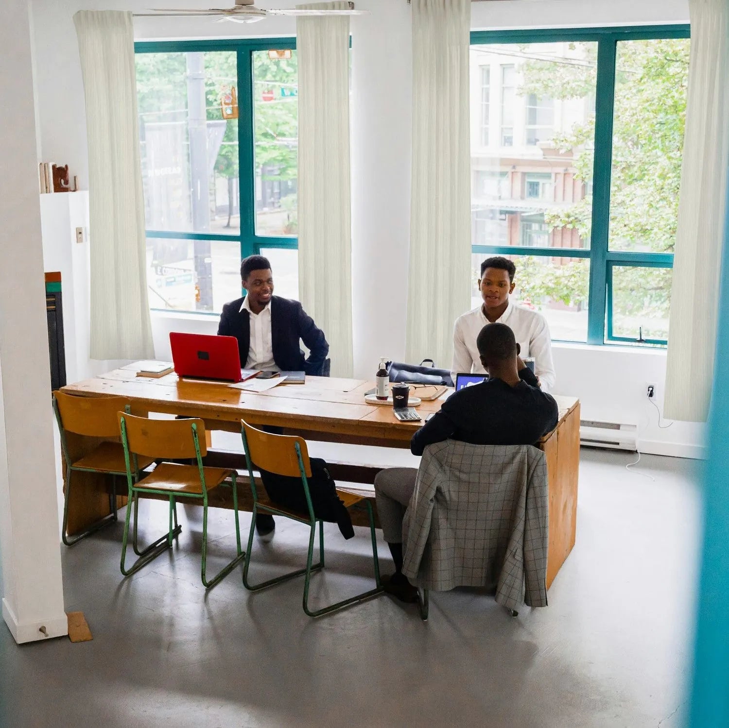 Ivory Vertical Striped