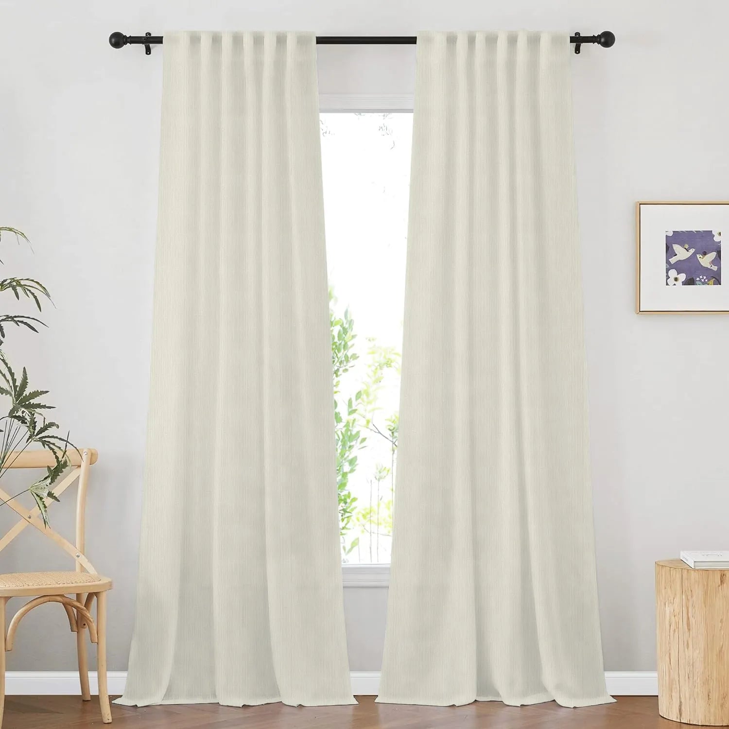 Ivory Vertical Striped