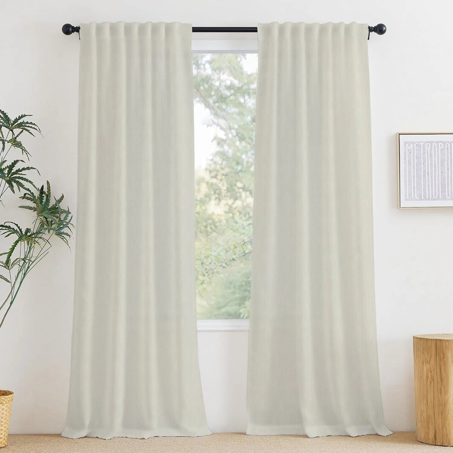 Ivory Vertical Striped