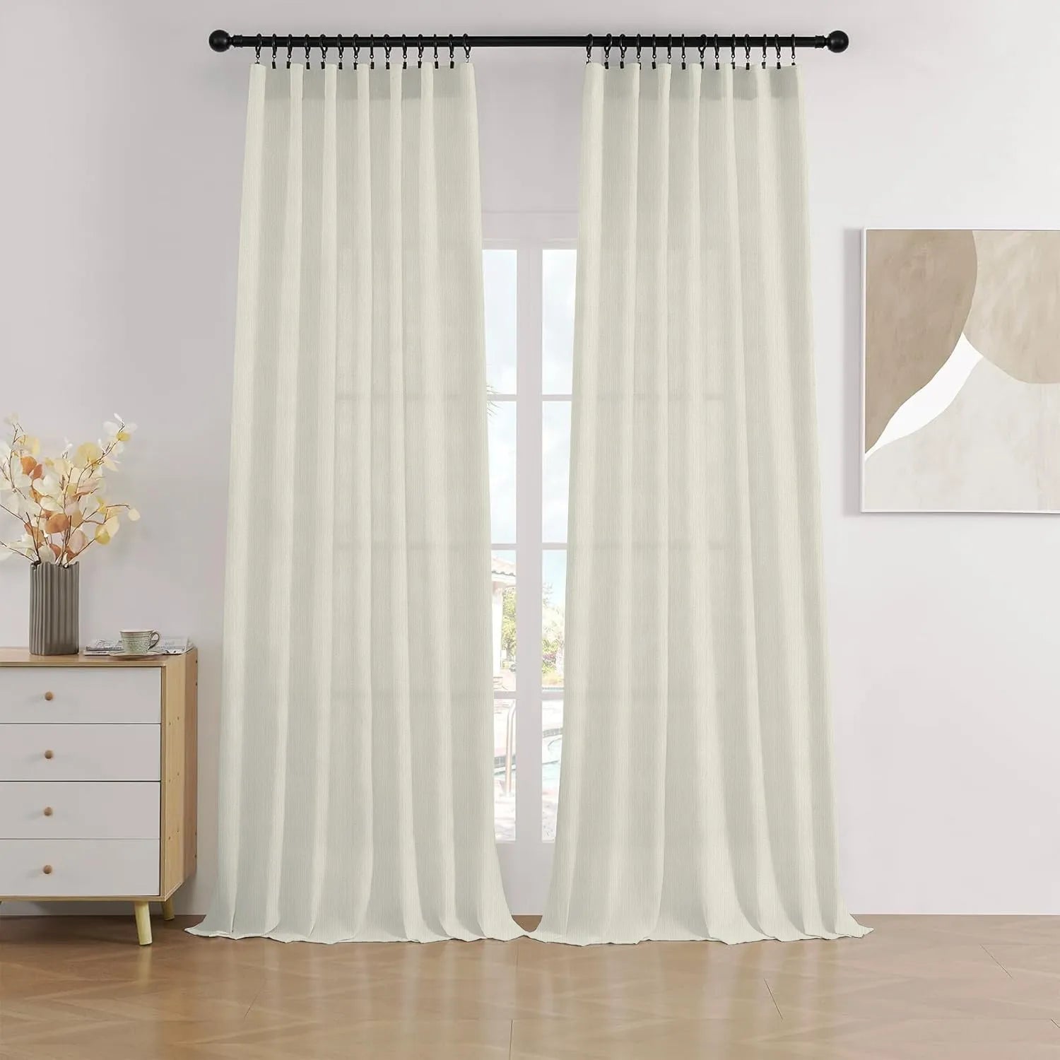 Ivory Vertical Striped