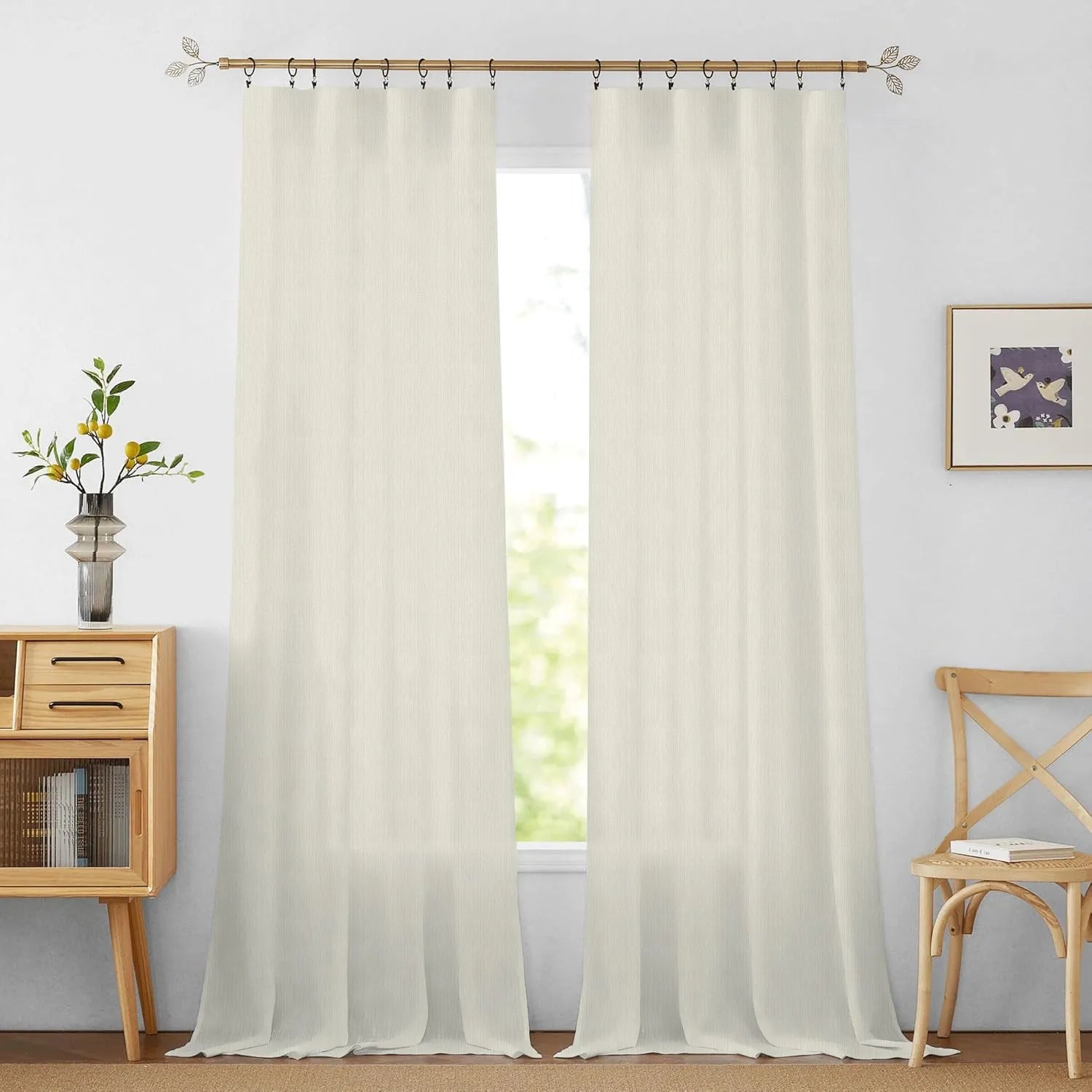 Ivory Vertical Striped