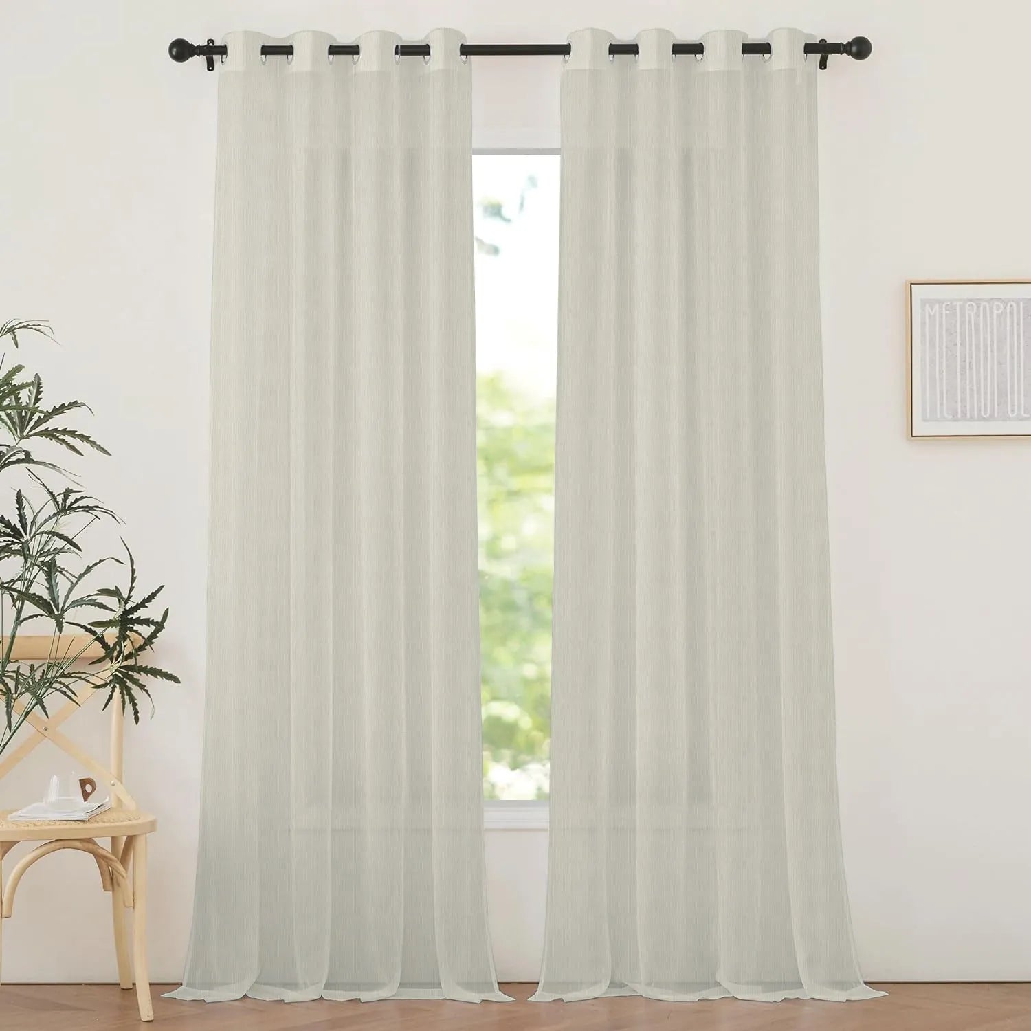 Ivory Vertical Striped