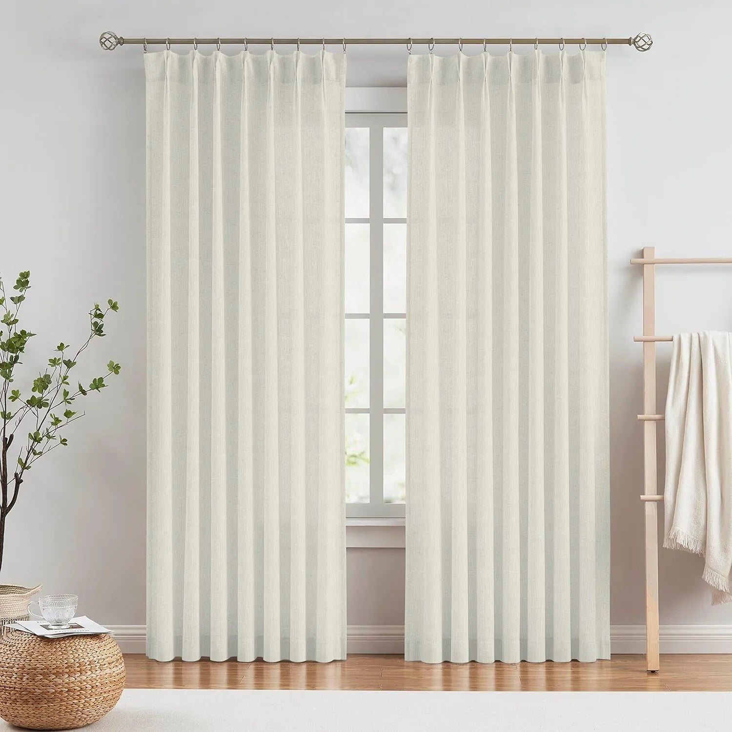 Ivory Vertical Striped