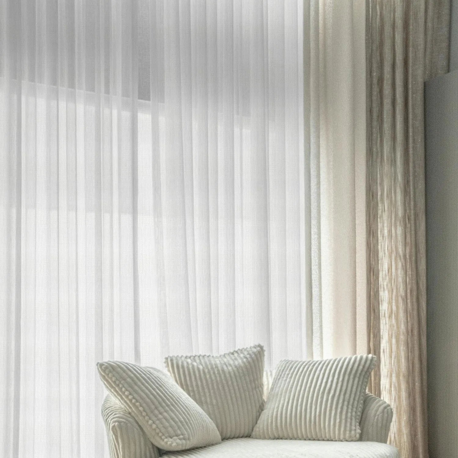 Ivory Vertical Striped
