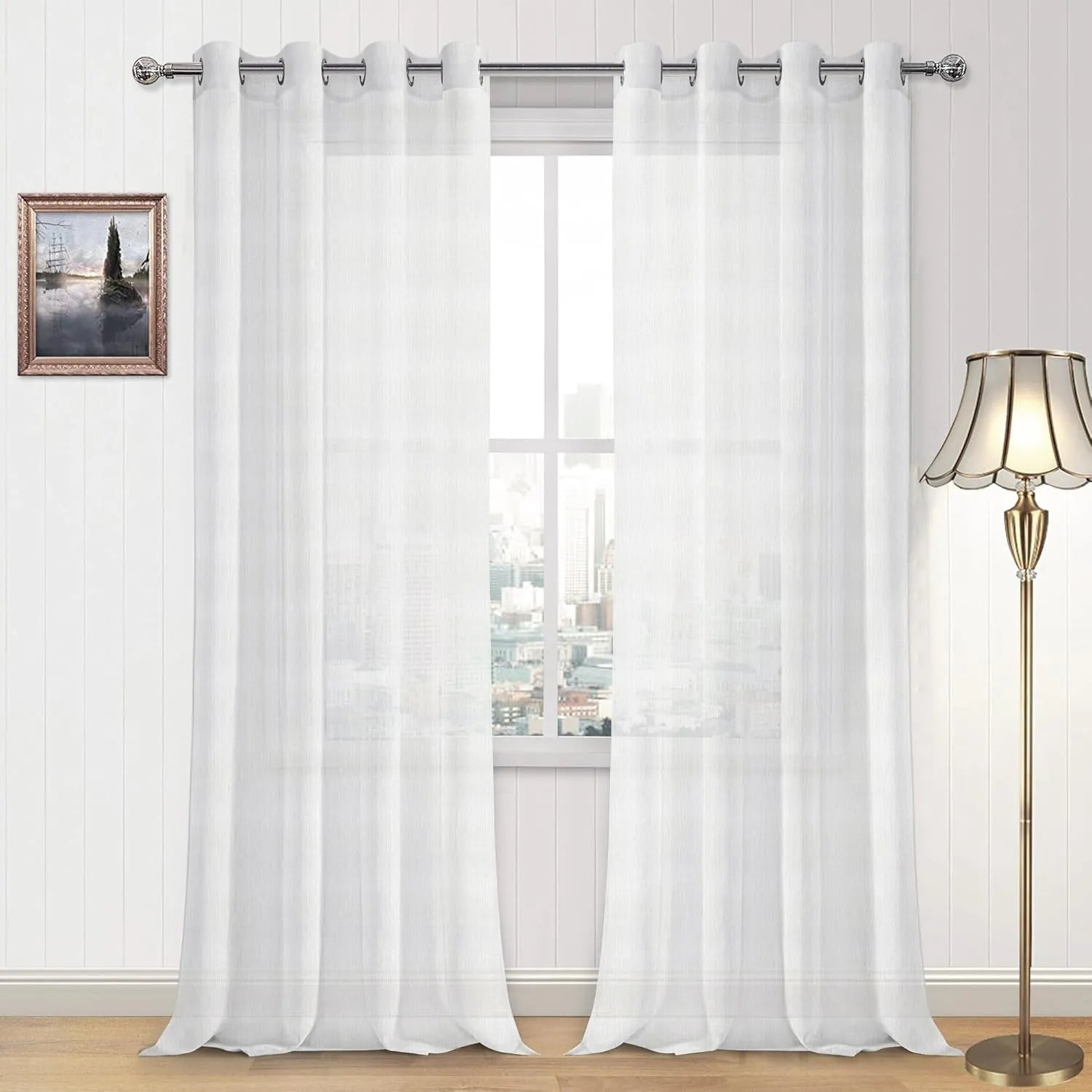 Ivory Vertical Striped