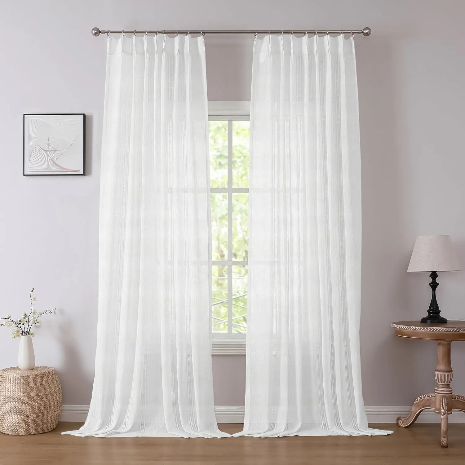 Ivory Vertical Striped