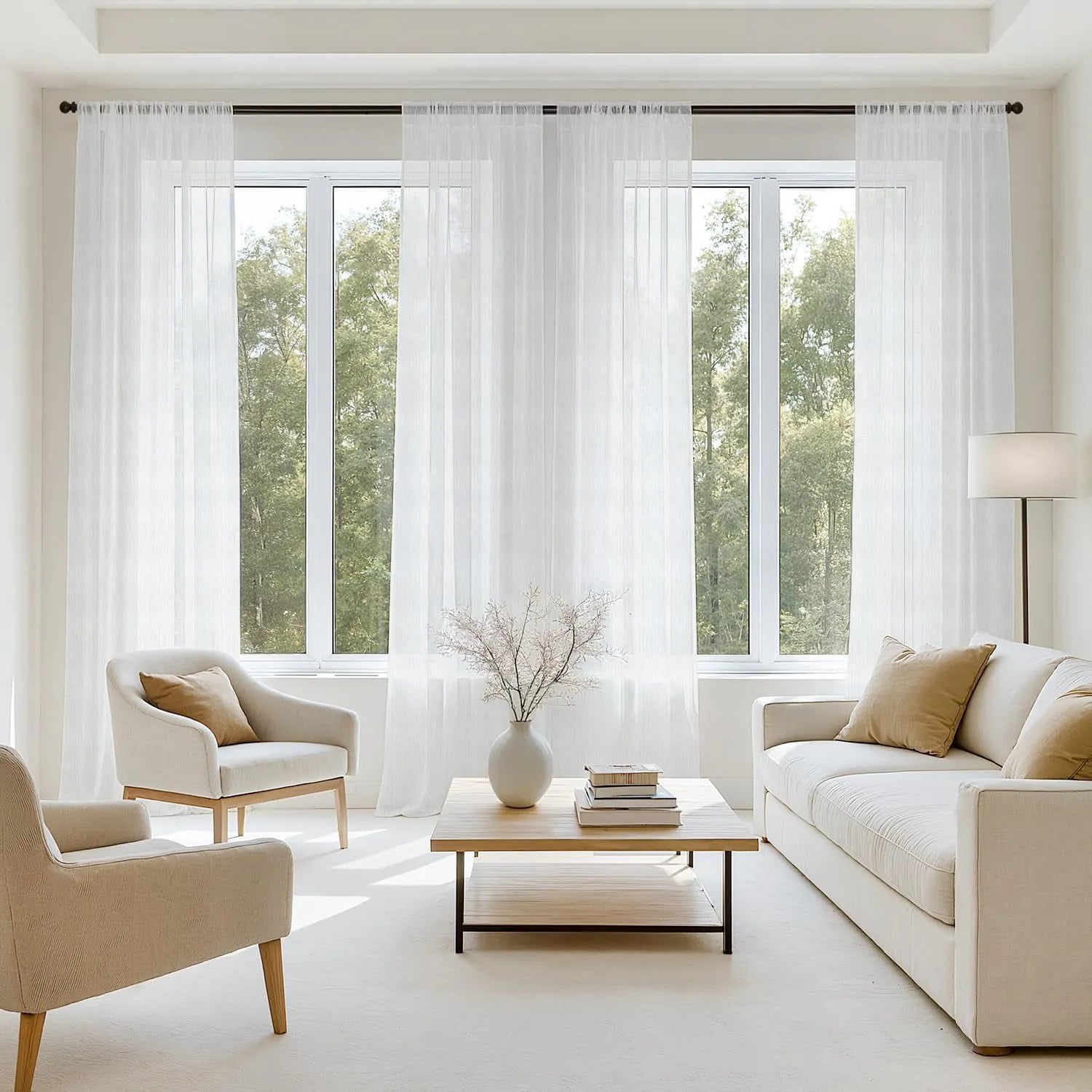 Ivory Vertical Striped