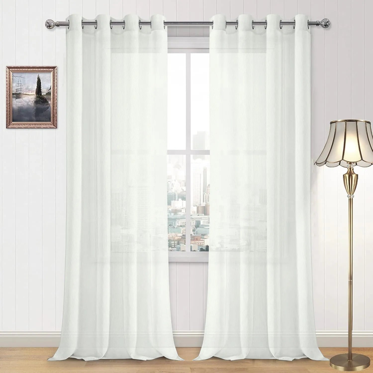 Off White Vertical Striped