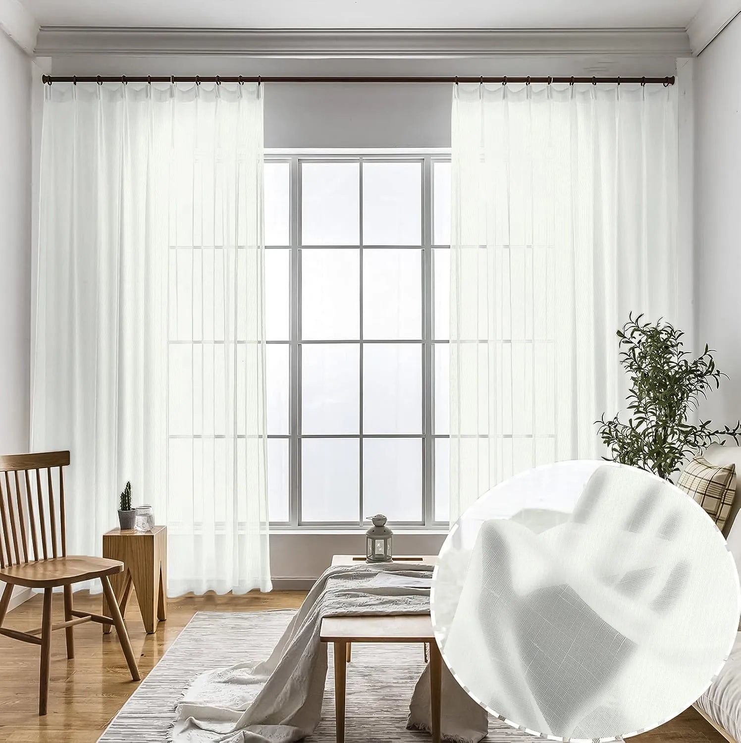 Off White Vertical Striped