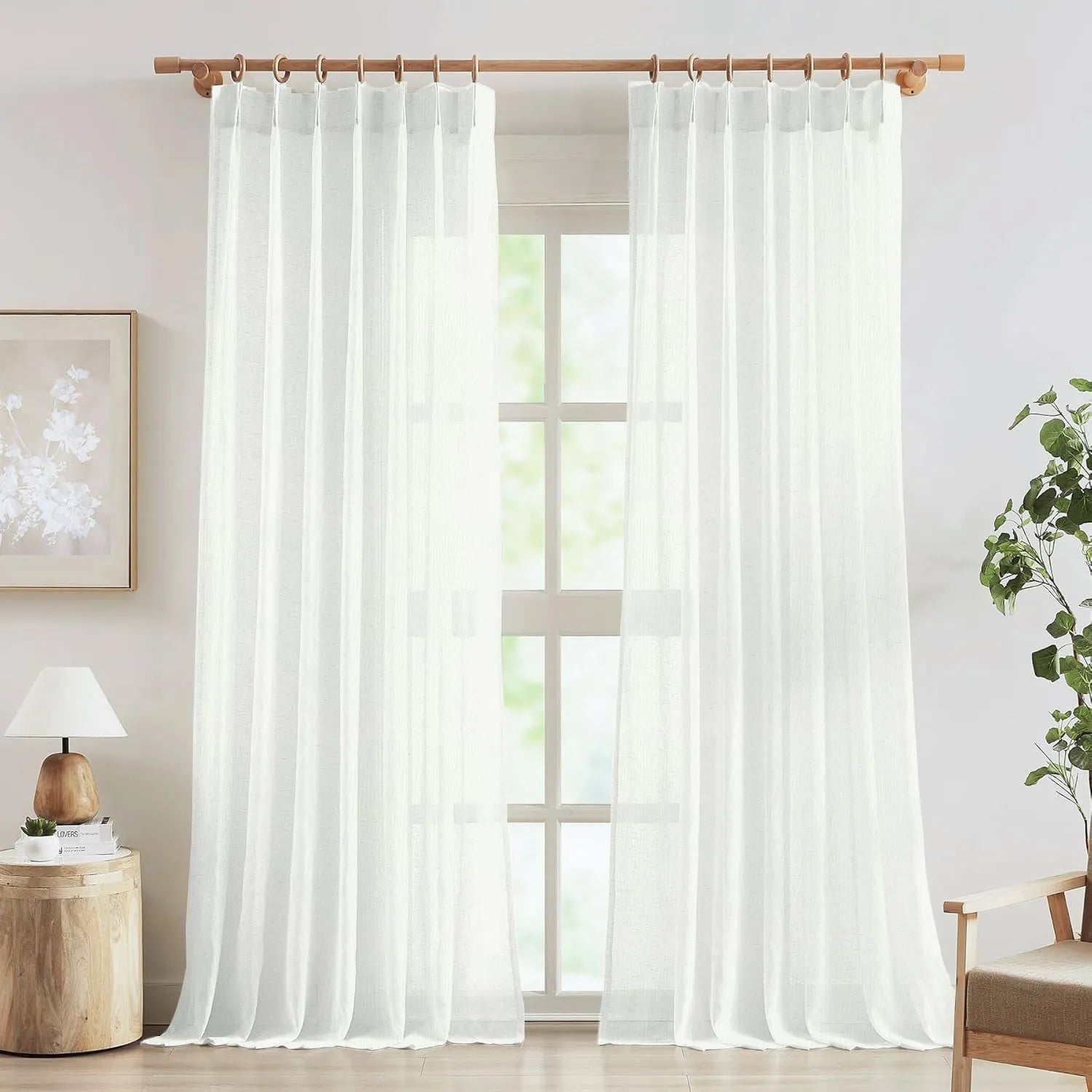 Off White Vertical Striped