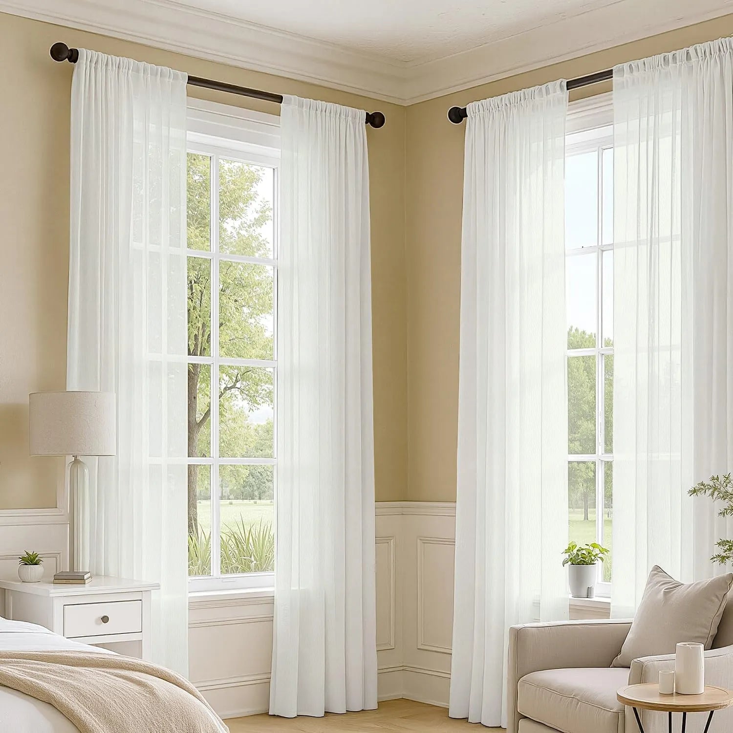 Off White Vertical Striped