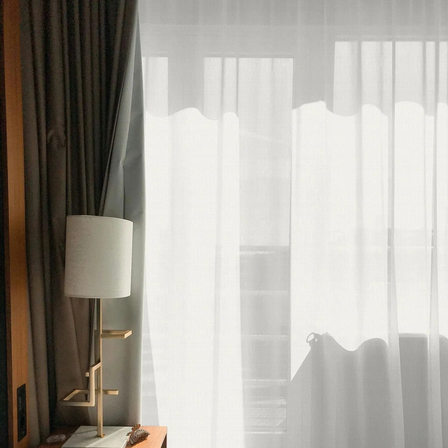 White Vertical Striped