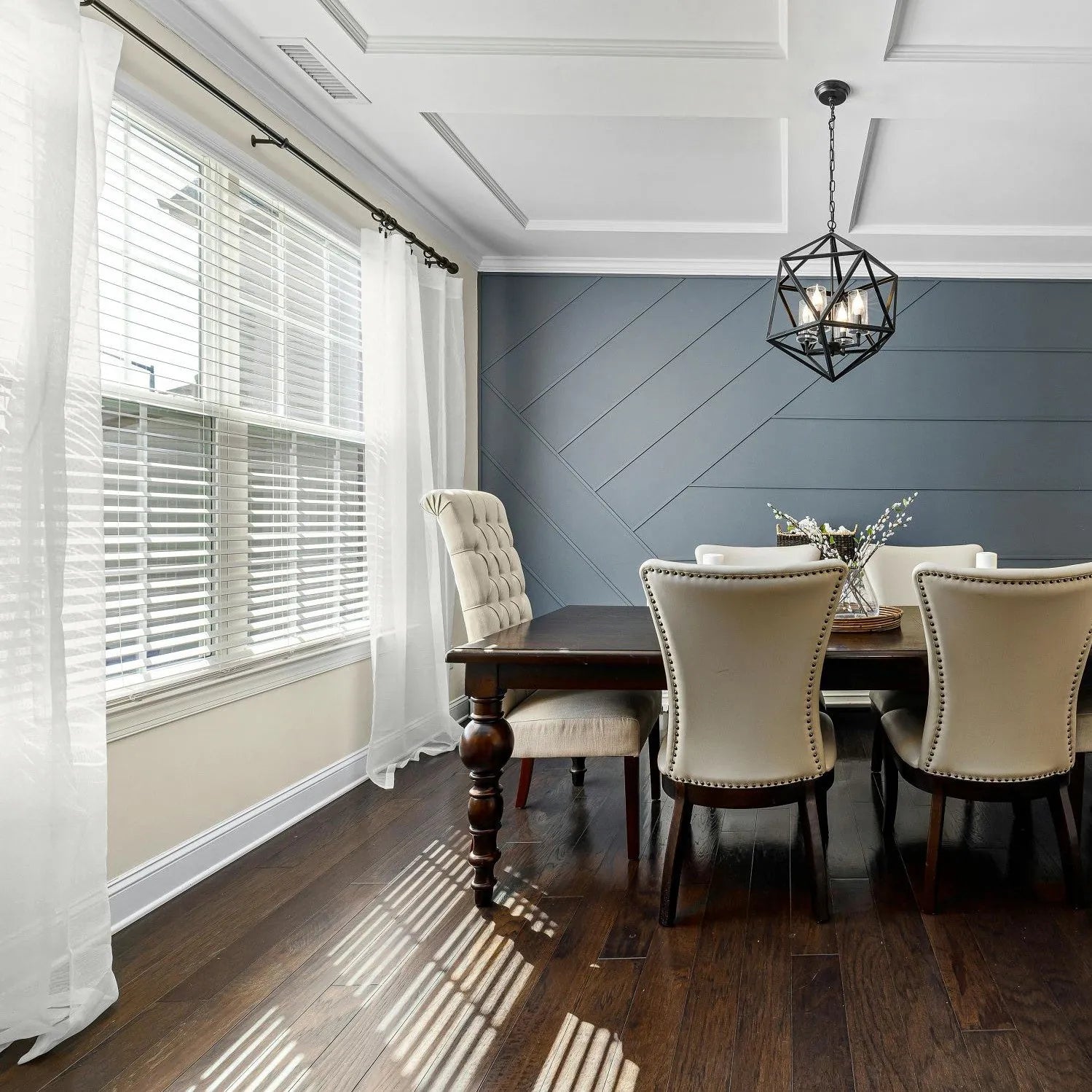 White Vertical Striped