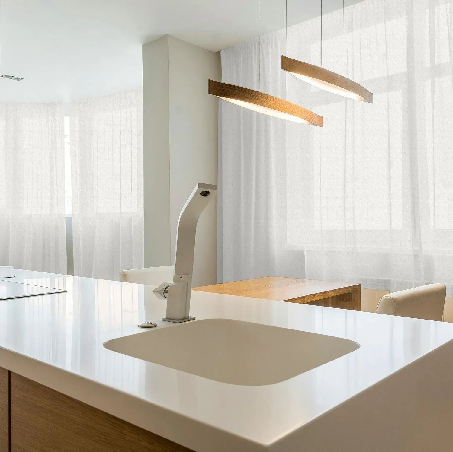 White Vertical Striped