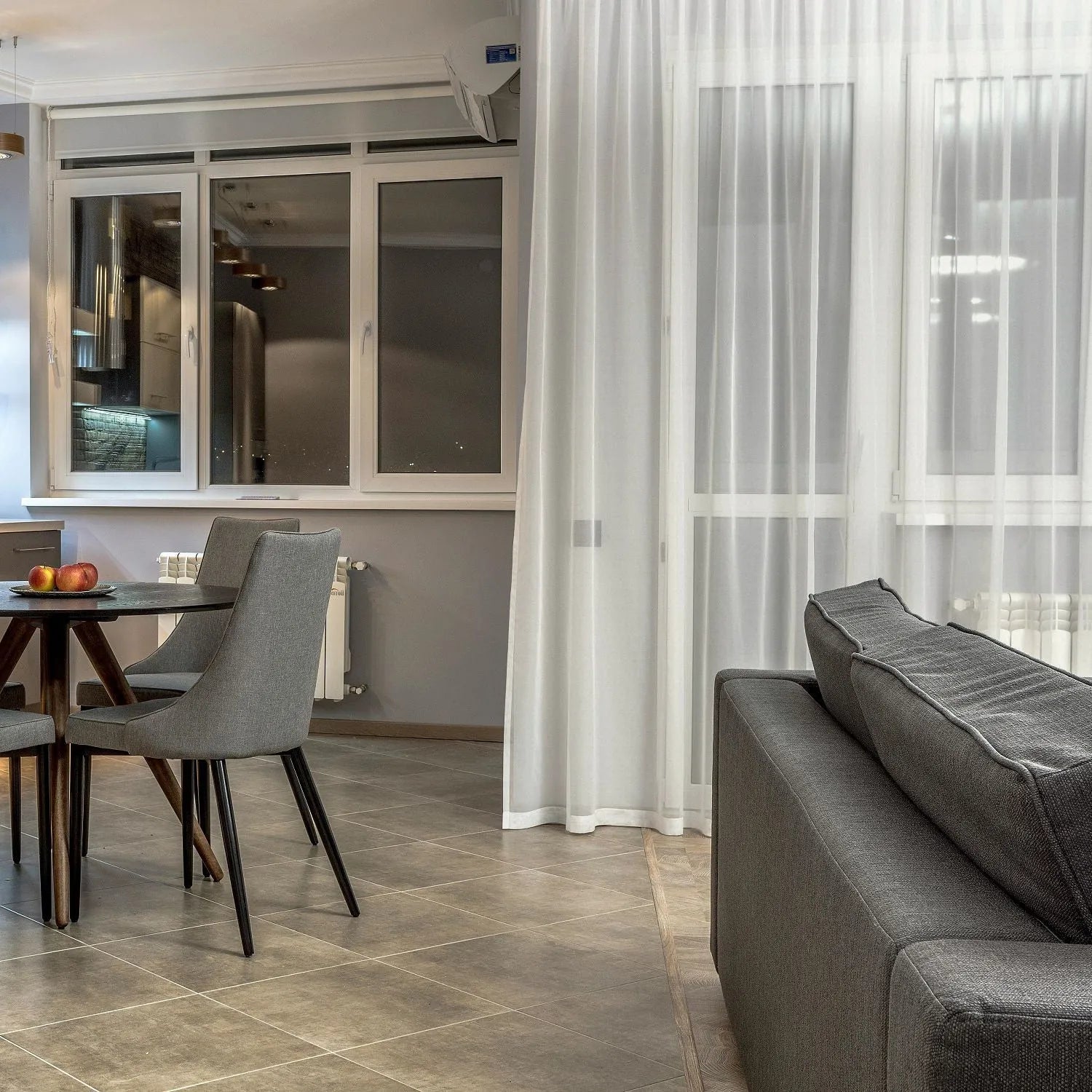 White Vertical Striped