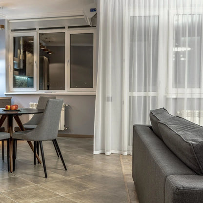 White Vertical Striped