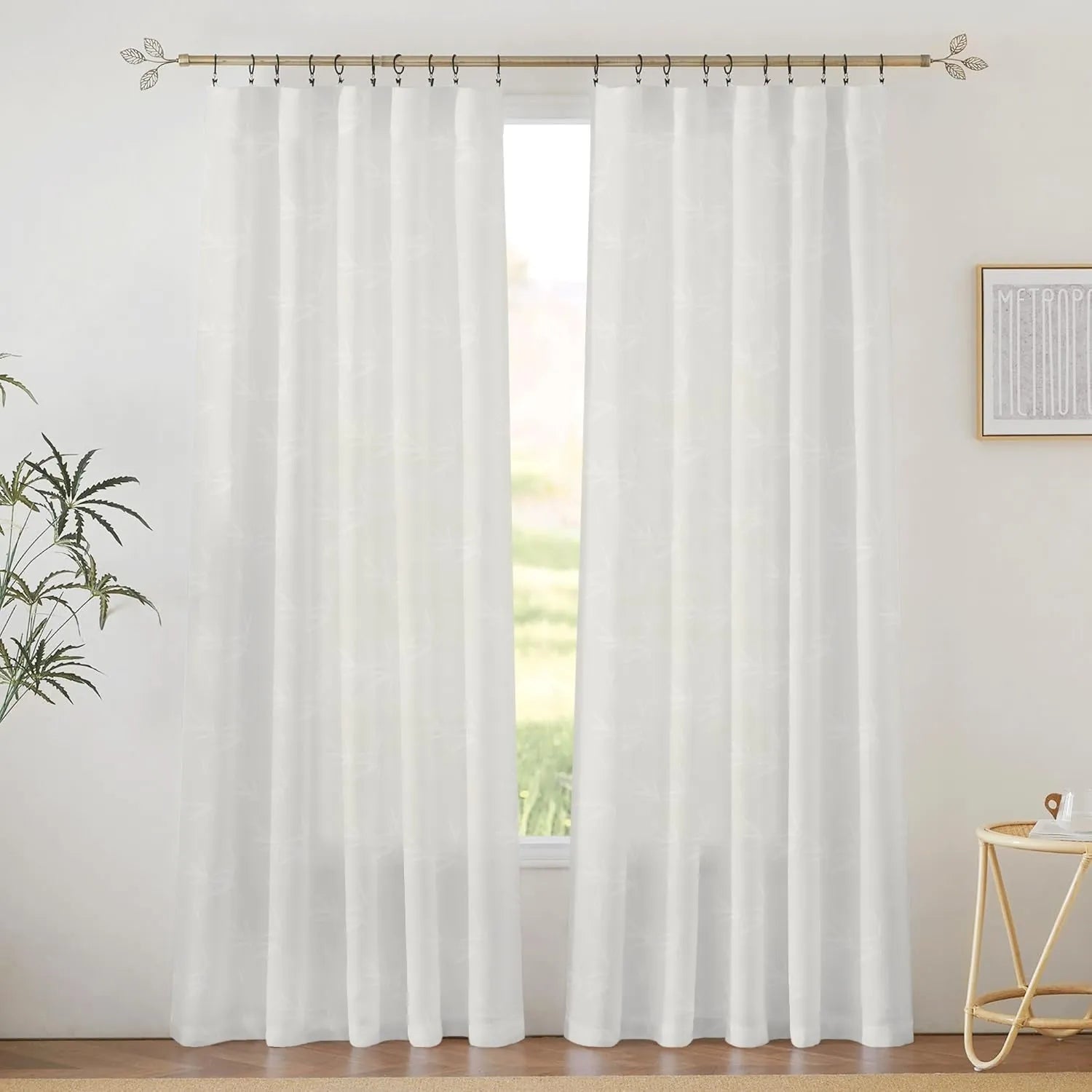 White Bamboo Pattern