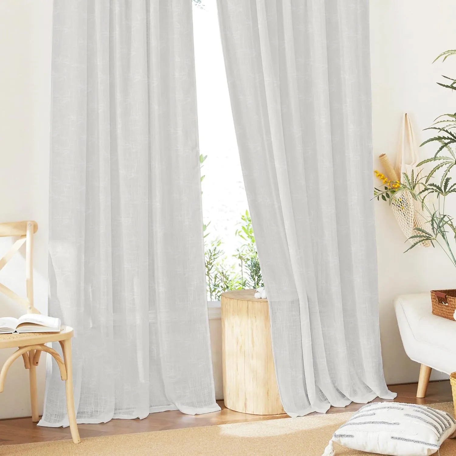 White Bamboo Pattern