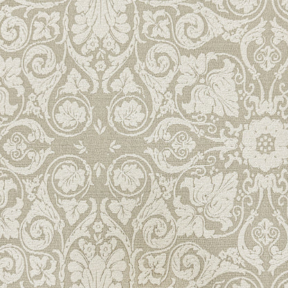 Y607 Linen Classic Baroque Jacquard Blackout Flat Panel Curtains