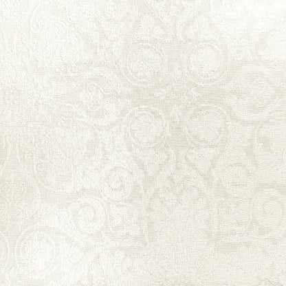 Y607 Linen Classic Baroque Jacquard Blackout Flat Panel Curtains